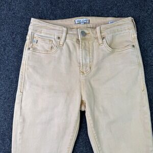 Dear John Gisele Jeans Womens 26 Creme Brulee High Rise Skinny Stretch
